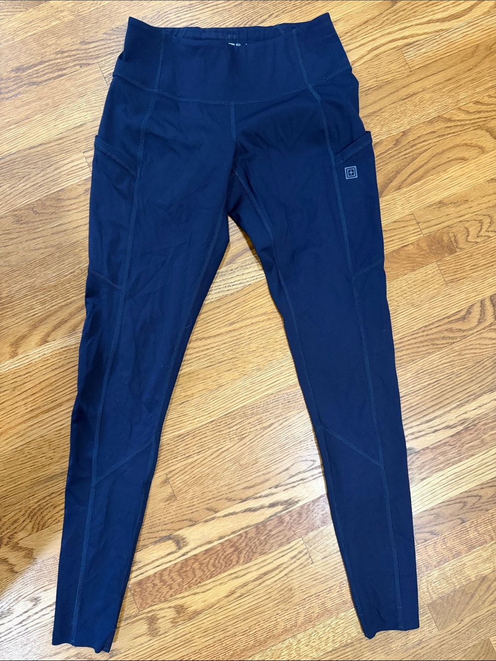 5.11 Active High-Waist Tactical Training Navy Leggings with Side Pocket